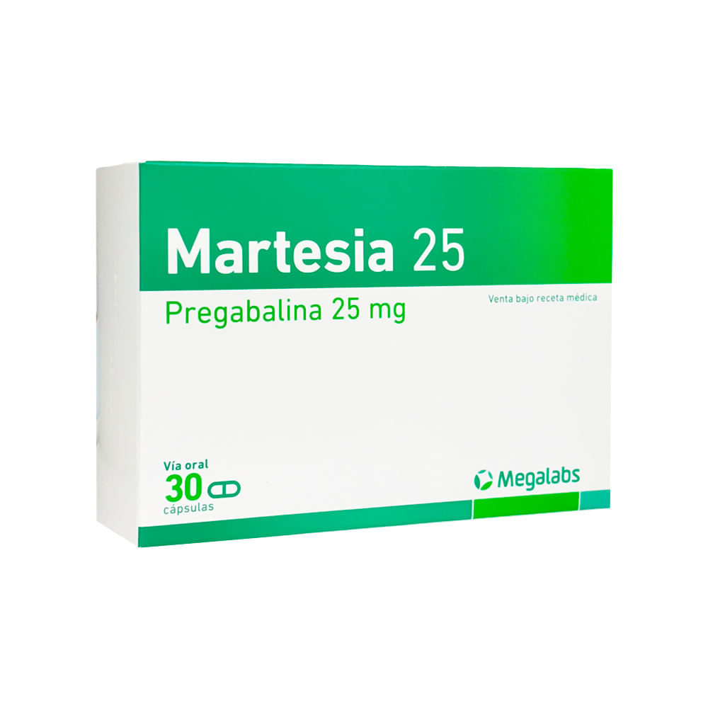 Martesia 25 mg Cápsulas - Caja 30 und