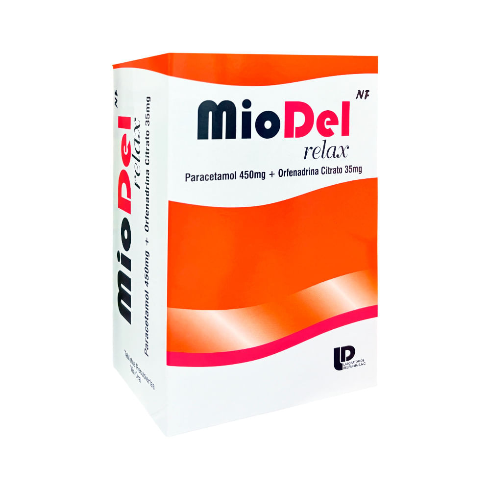 Miodel Relax NF 450 mg + 35 mg Tabletas Recubiertas - Blíster 4 und