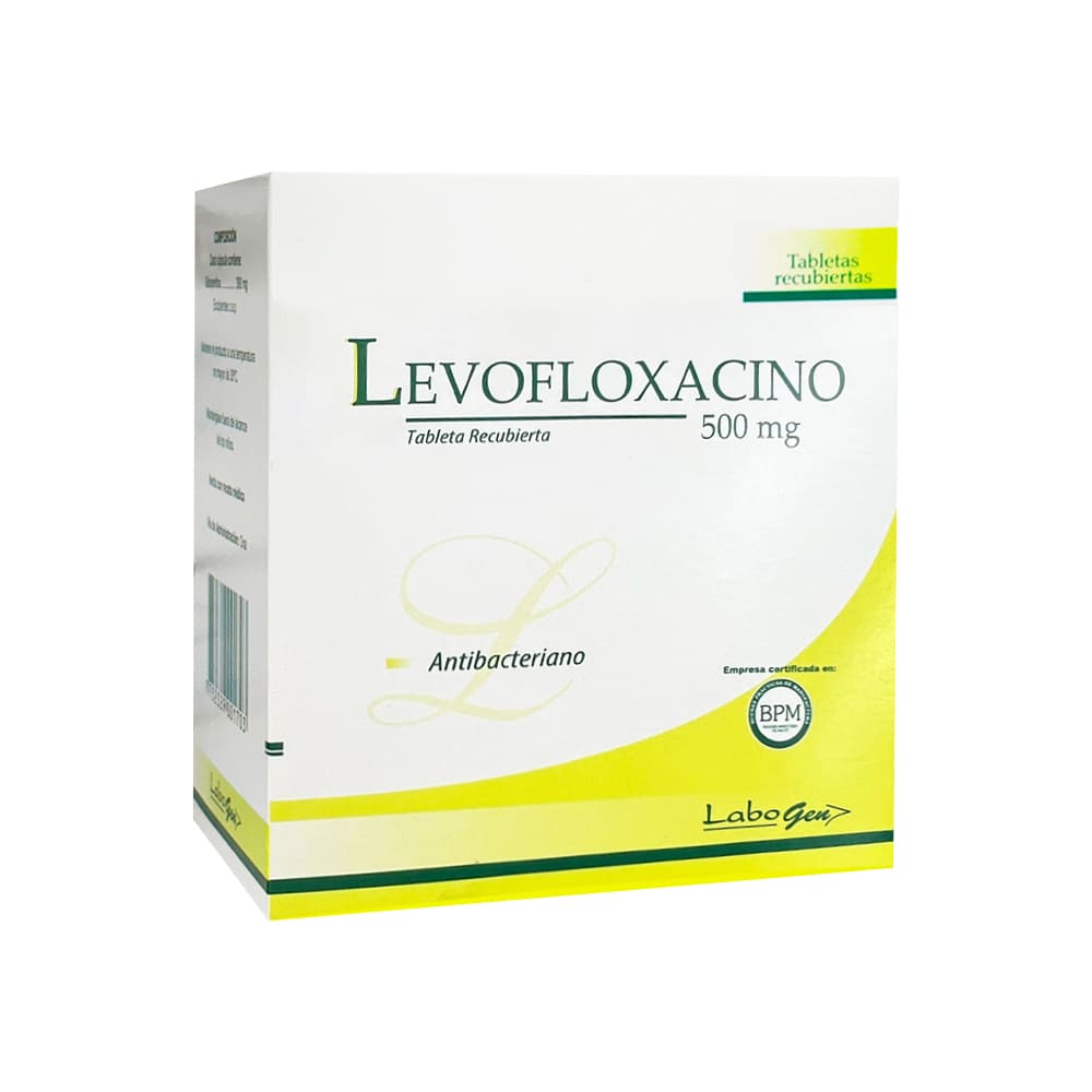 Levofloxacino 500 mg LG Tabletas Recubiertas - Blíster 10 und