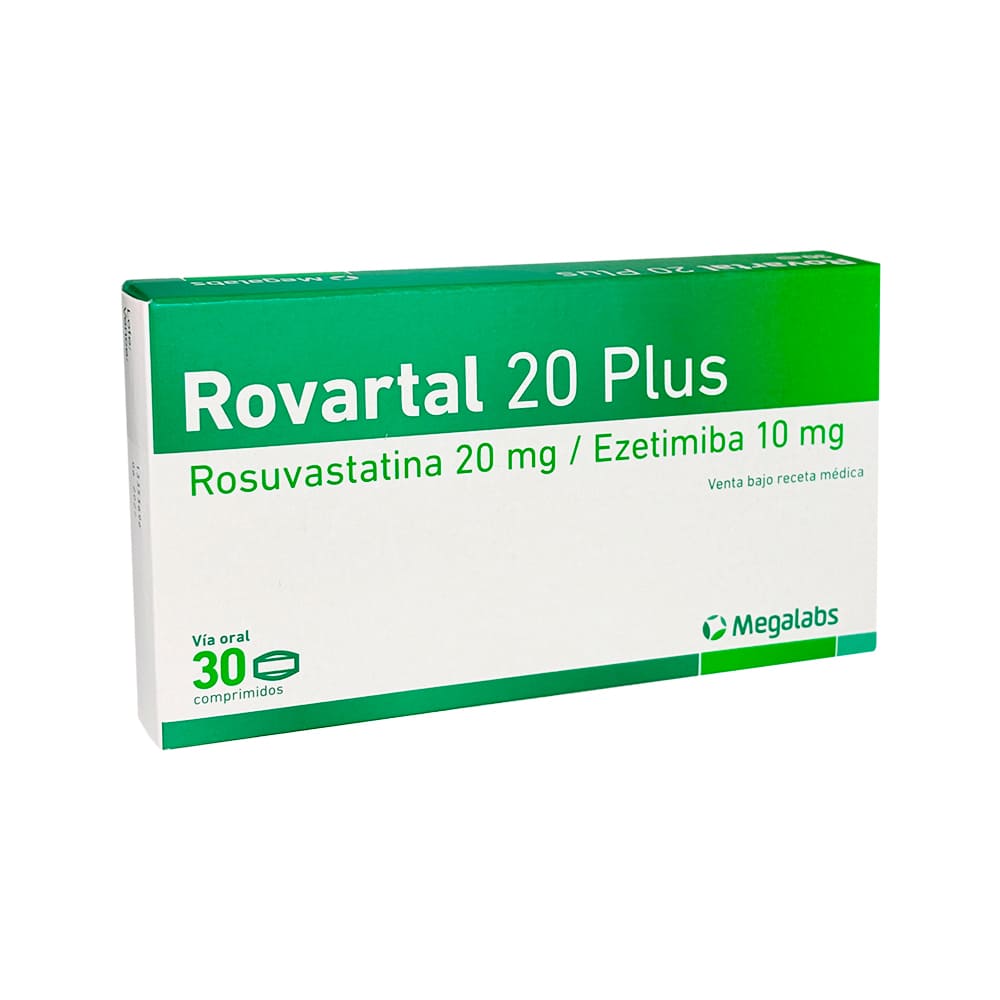 Rovartal 20 Plus 20 mg + 10 mg Comprimidos - Caja 30 und