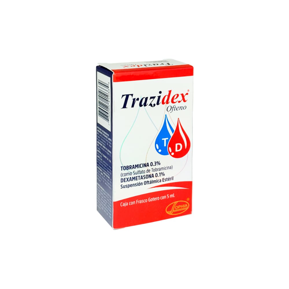 Trazidex Ofteno 0.3% + 0.1% Solución Oftálmica - Frasco 5 ml