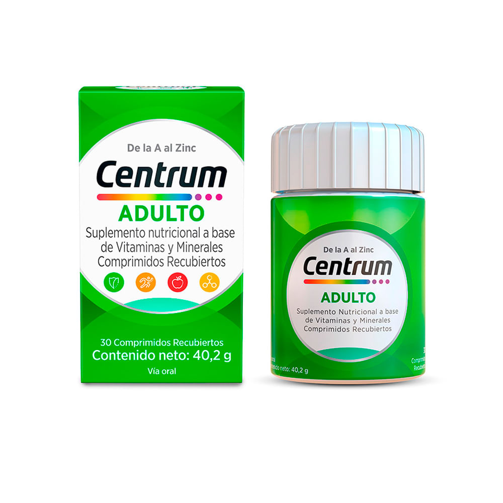 Centrum Adulto Comprimidos Recubiertos - Frasco 30 und