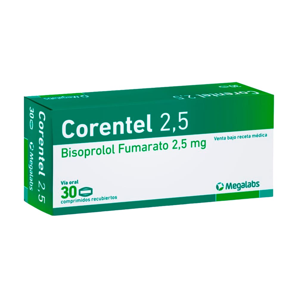 Corentel 2.5 mg Comprimidos Recubiertos - Caja 30 und