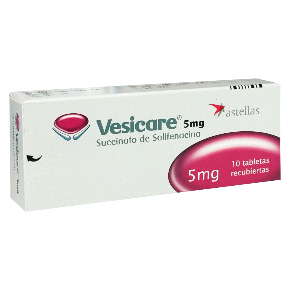 Vesicare 5 mg Tabletas Recubiertas - Caja 10 und