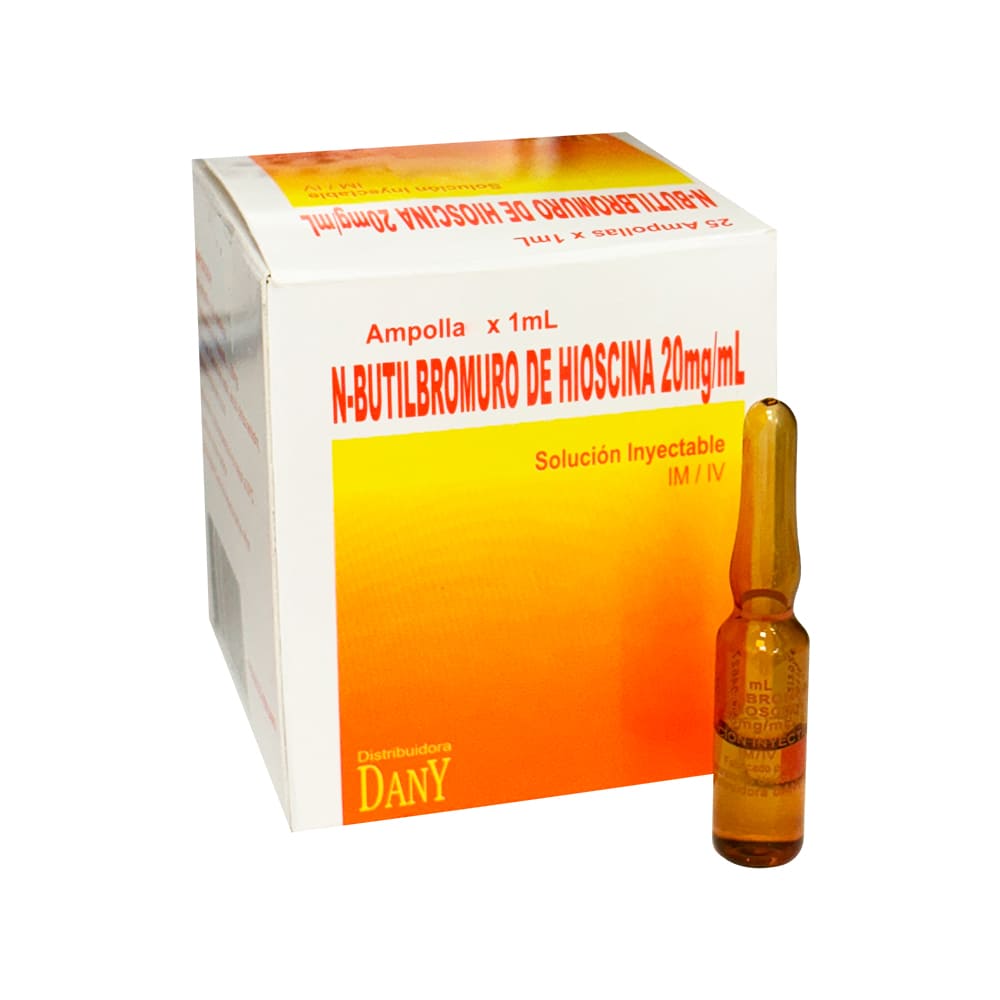 N Butilbromuro de Hioscina 20 mg/ml Solución Inyectable - Ampolla 1 ml