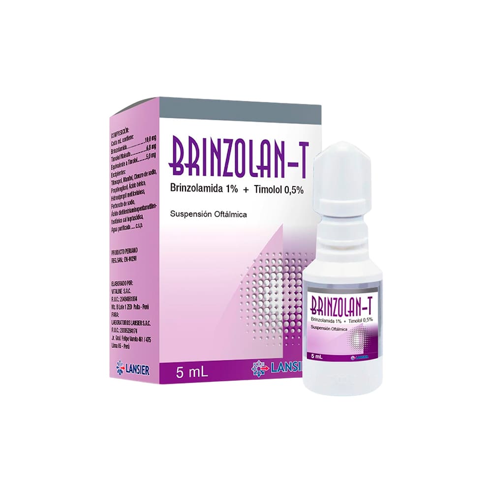 Brinzolan T 1% + 0.5% Suspensión Oftálmica - Frasco 5 ml