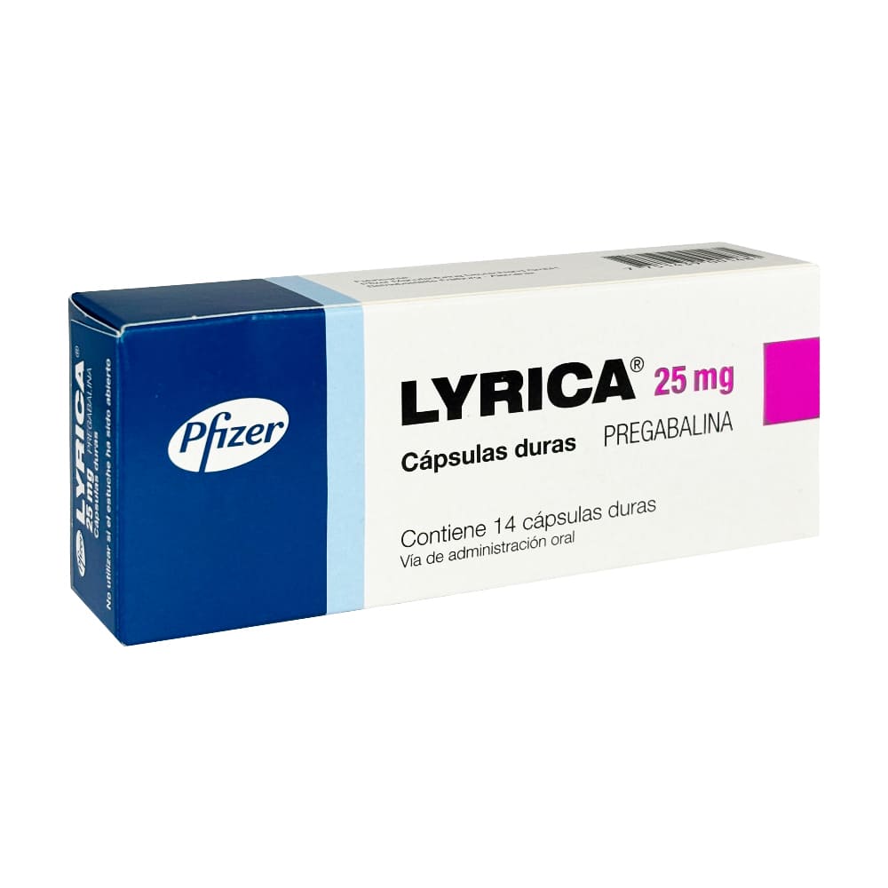 Lyrica 25 mg Cápsulas - Caja 14 und