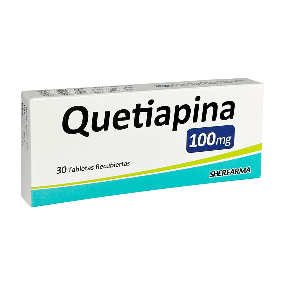 Quetiapina 100 mg SF Tabletas Recubiertas - Caja 30 und
