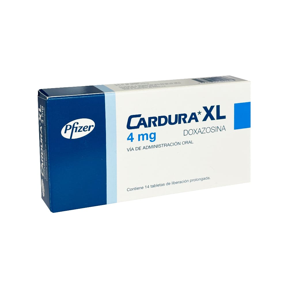 Cardura XL 4 mg Tabletas de Liberación Prolongada - Caja 14 und