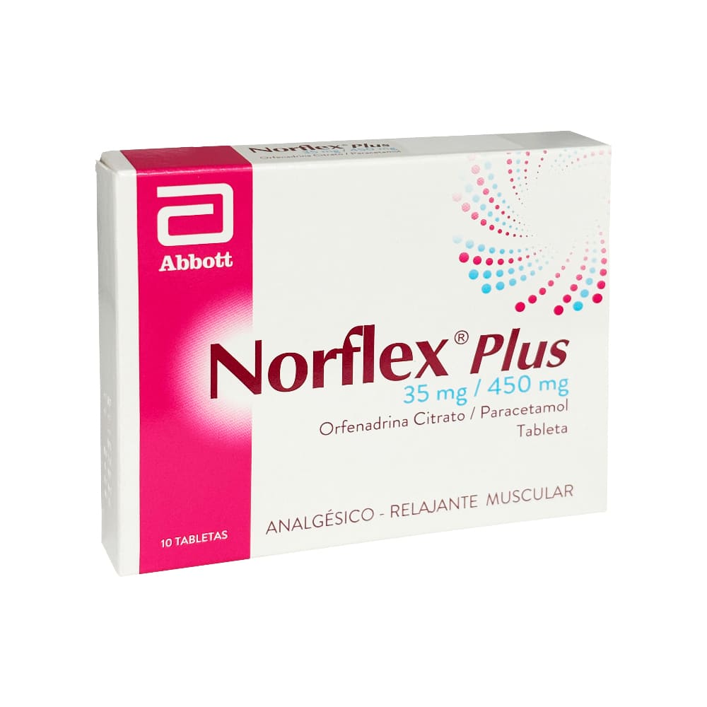 Norflex Plus 35 mg + 450 mg Tableta - Caja 10 und