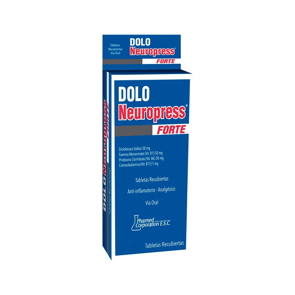 Dolo Neuropress Forte Tabletas Recubiertas - Blíster 4 und