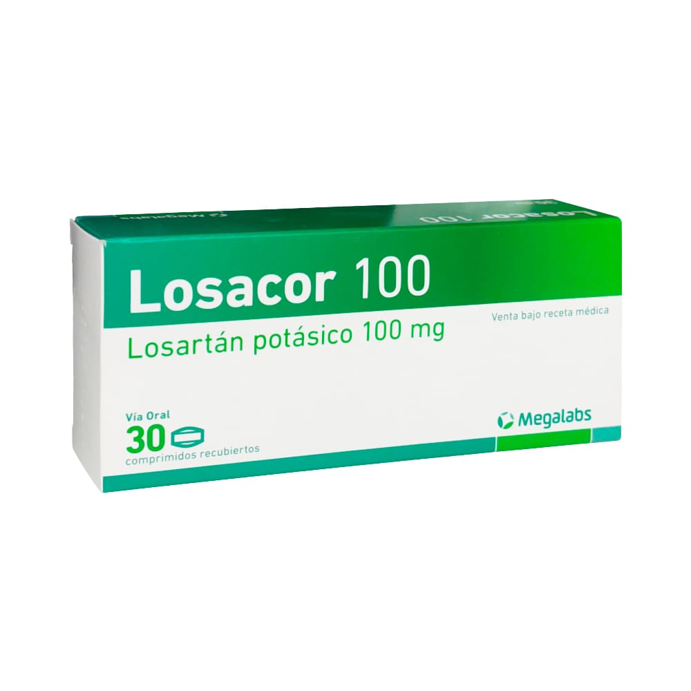 Losacor 100 mg Comprimidos Recubiertos - Caja 30 und