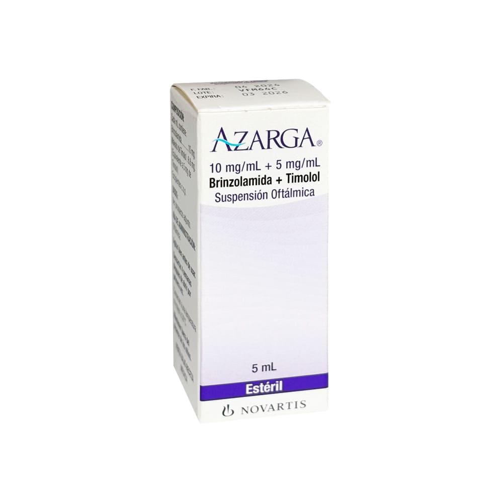Azarga 10 mg + 5 mg/ml Suspensión Oftálmica - Frasco 5 ml