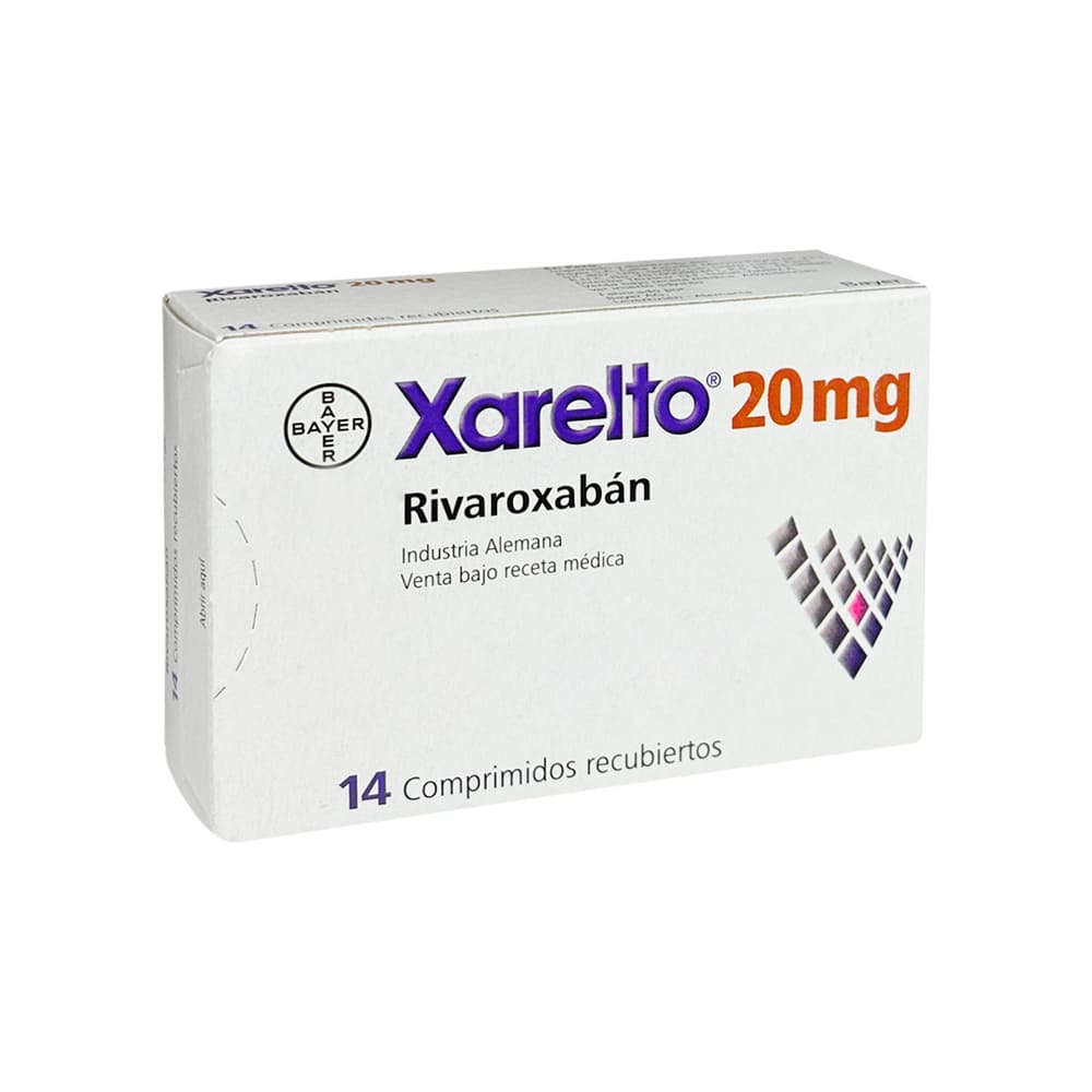 Xarelto 20 mg Comprimidos Recubiertos - Caja 14 und