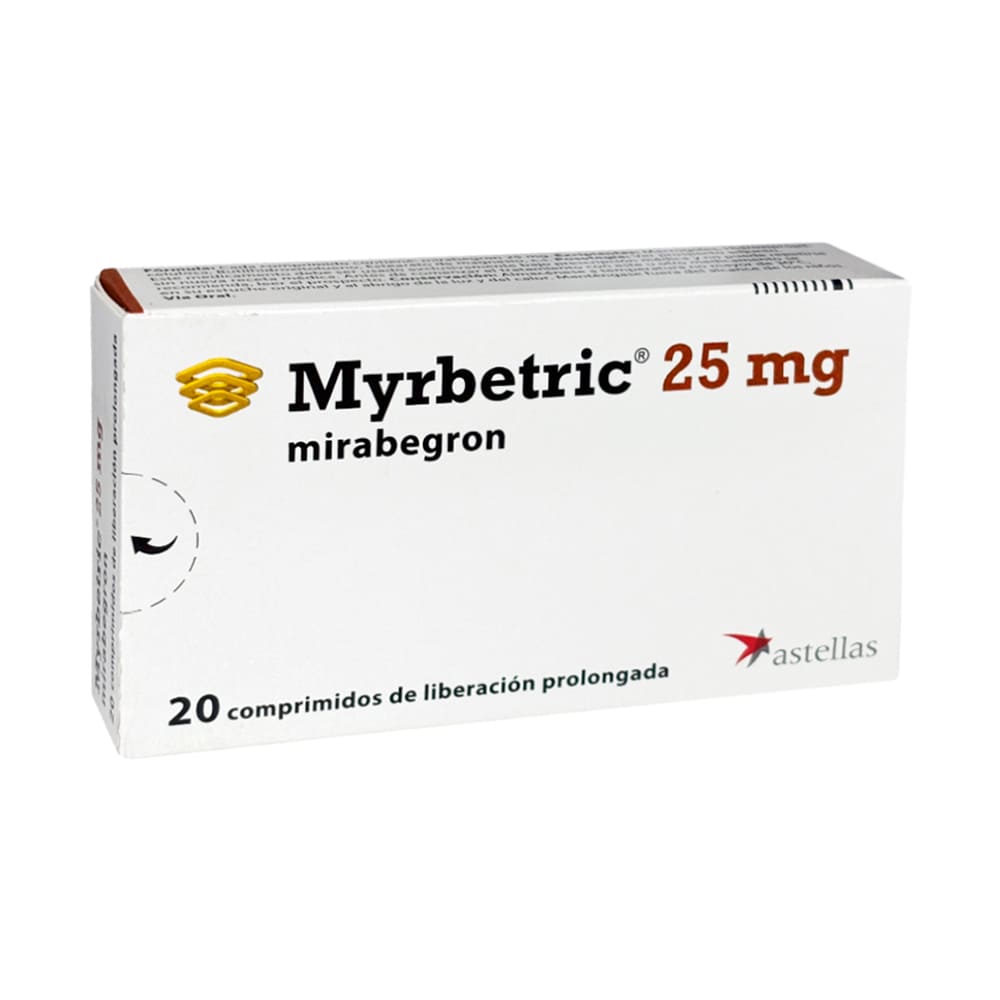 Myrbetric 25 mg Comprimidos de Liberación Prolongada - Caja 20 und