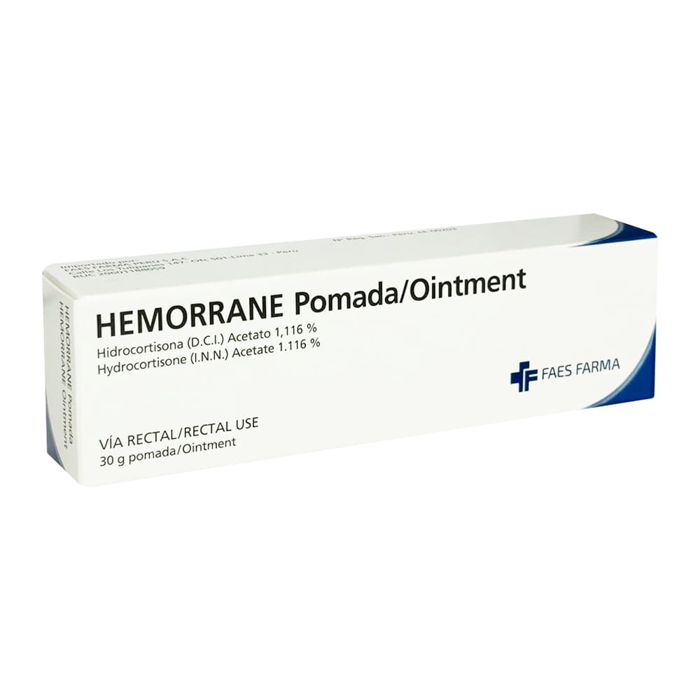 Hemorrane 1.116% Pomada Rectal - Tubo 30 g