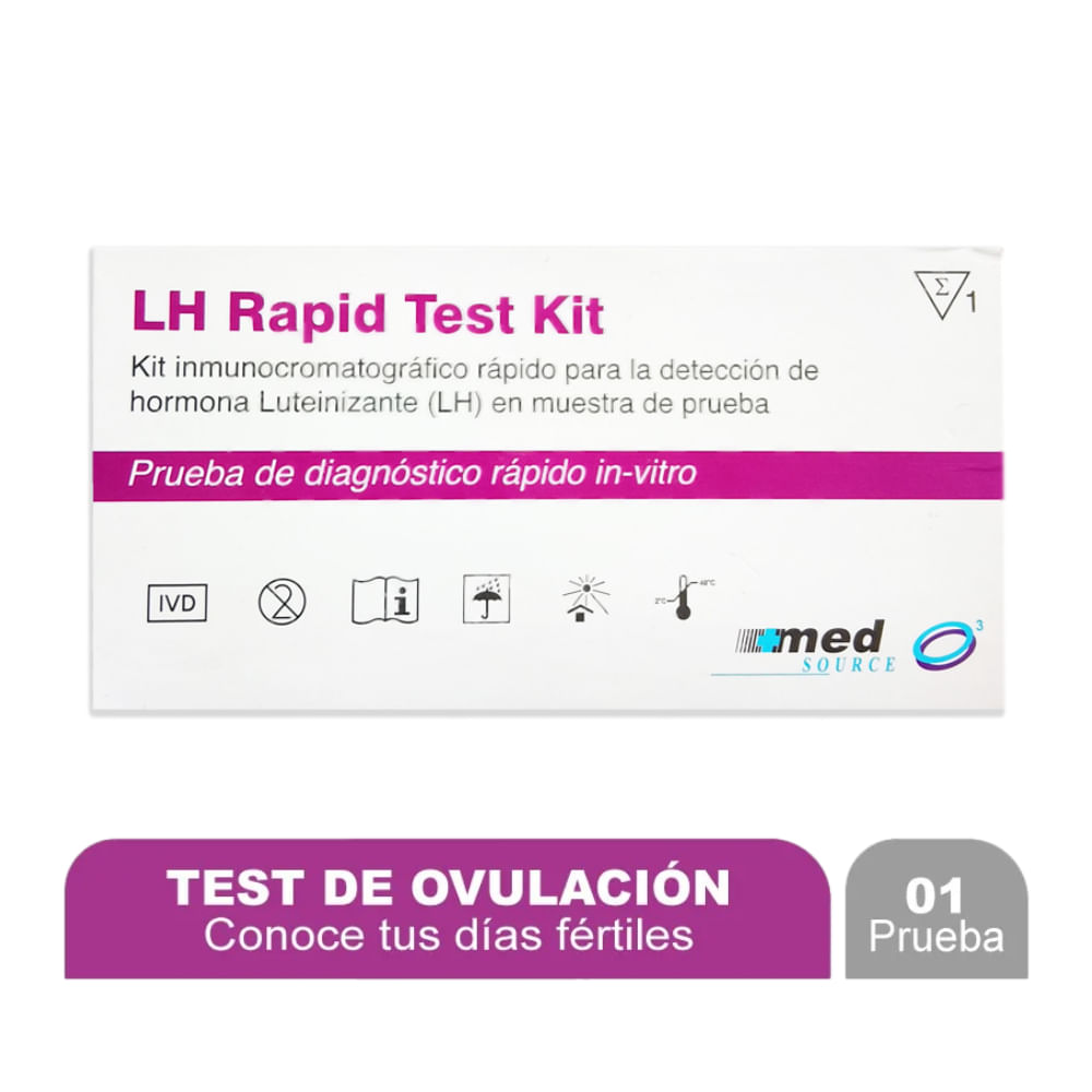 Med Source Prueba de LH Test de Ovulación - Caja 1 und