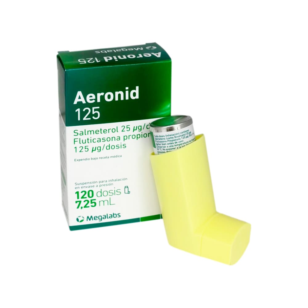 Aeronid 125 mcg + 25 mcg Suspensión para Inhalación - Frasco 120 dss