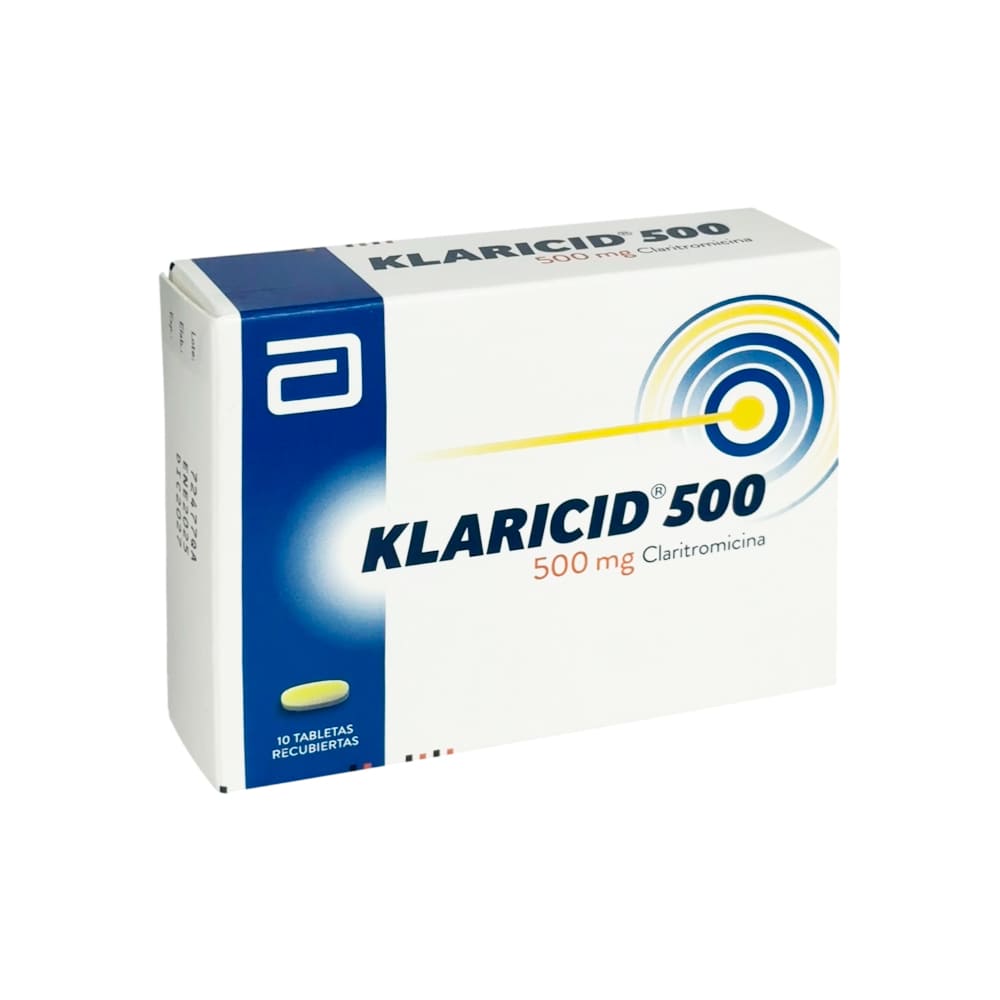 Klaricid 500 mg Tabletas Recubiertas - Caja 10 und