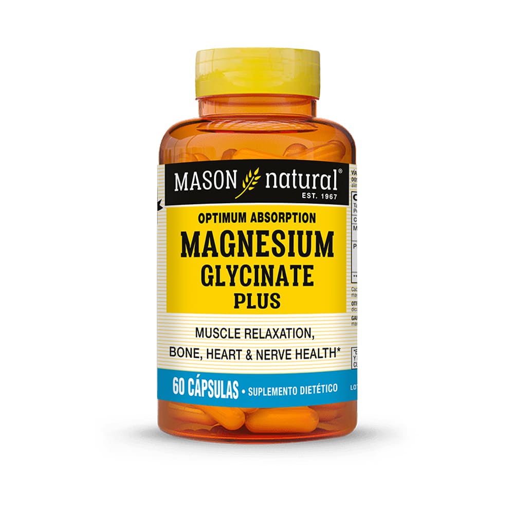 Mason Glicinato de Magnesio Plus Cápsulas - Frasco 60 und