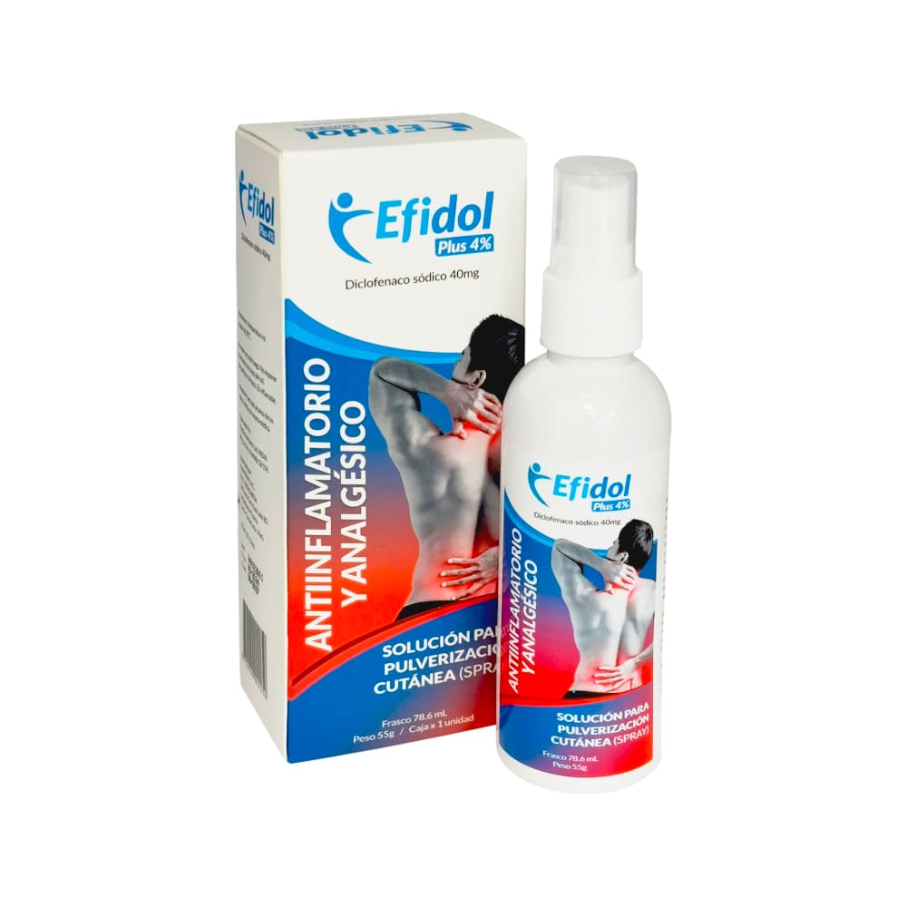 Efidol Plus 4% 40 mg Spray - Frasco 78.6 ml