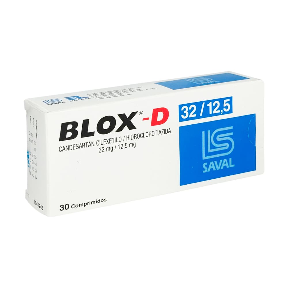 Blox D 32 mg + 12.5 mg Comprimidos - Caja 30 und