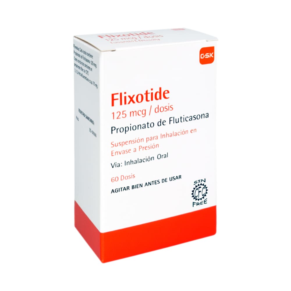 Flixotide 125 mcg Suspensión para Inhalación - Frasco 60 dss