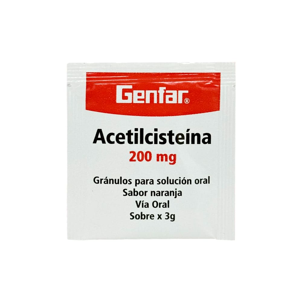 Acetilcisteína 200 mg GF Gránulos para Solución Oral - Sobre 3 g