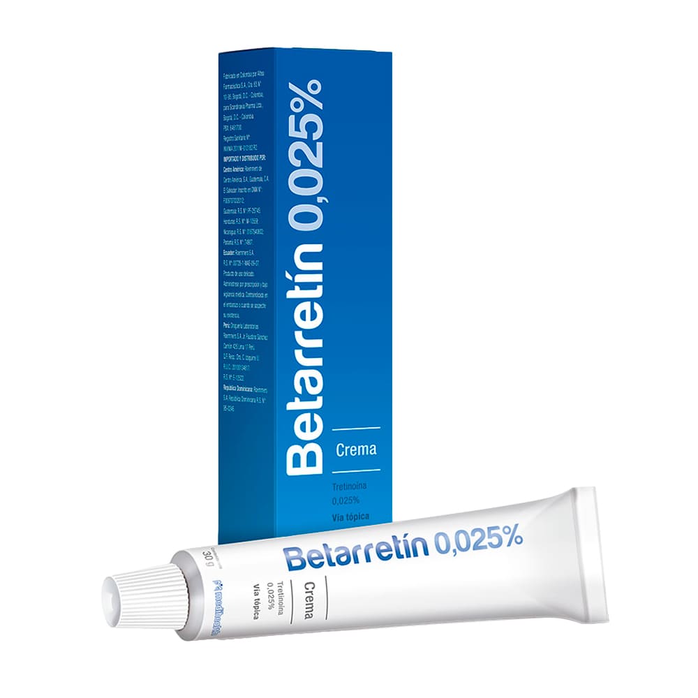 Betarretín 0.025% Crema  - Tubo 30 g