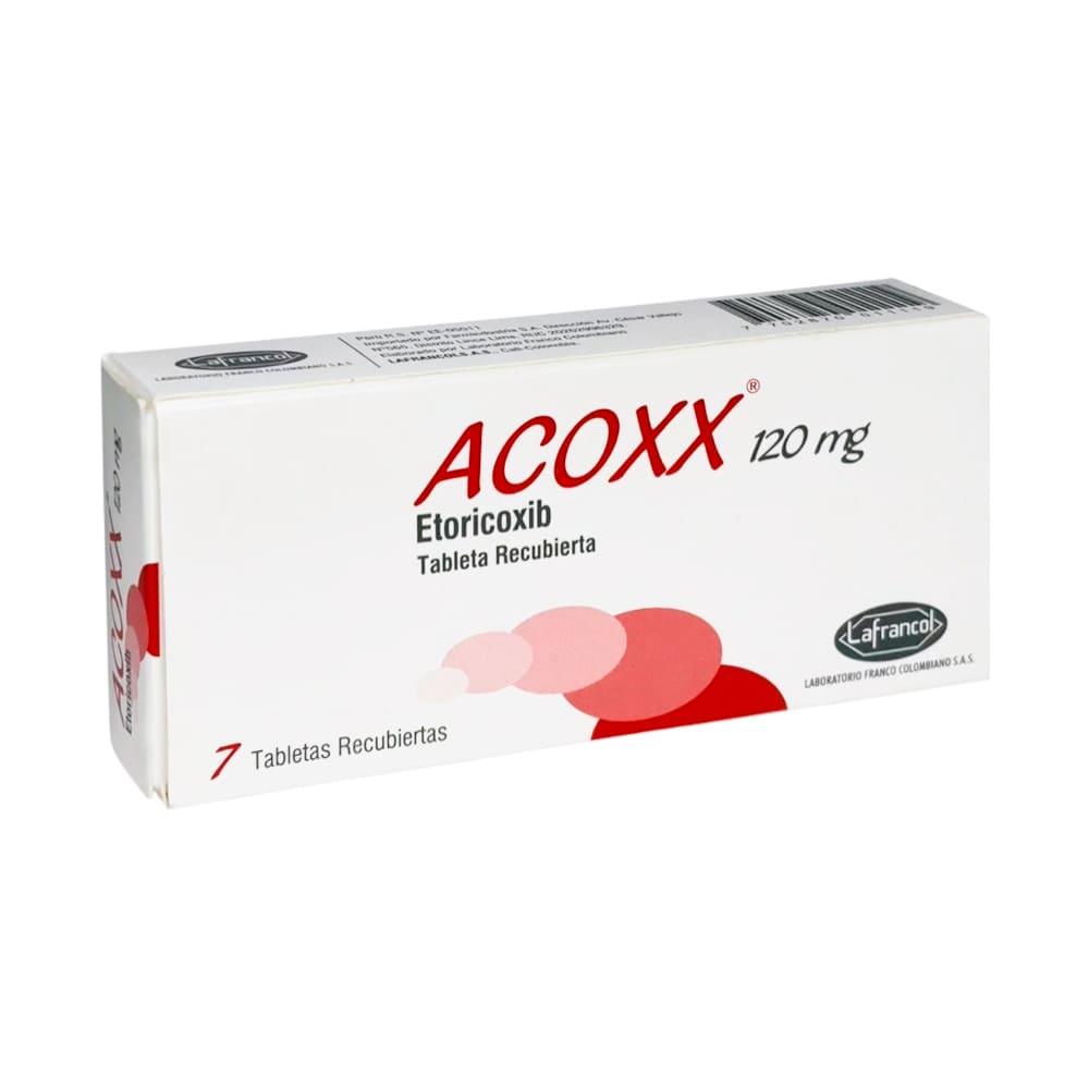 Acoxx 120 mg Tabletas Recubiertas - Caja 7 und
