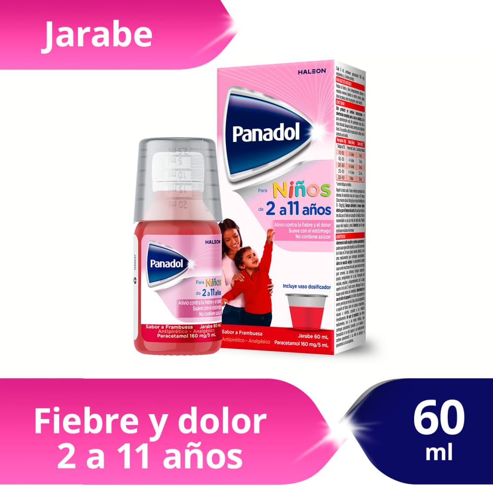 Panadol Niños 160mg/ml Jarabe - Frasco 60 ml