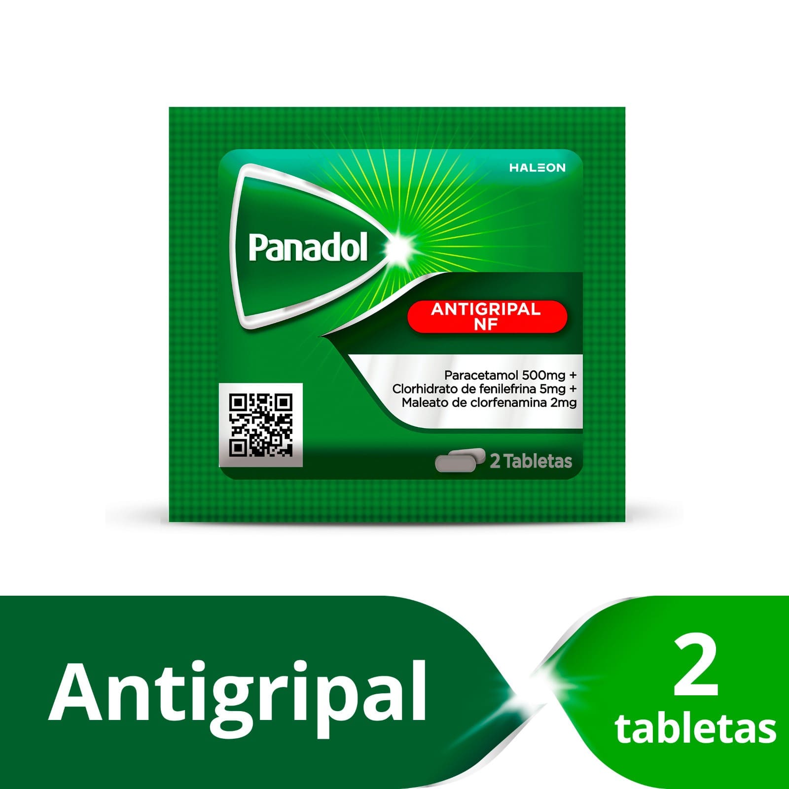 Panadol Antigripal Tabletas en Sobre - Un Sobre 2 tab