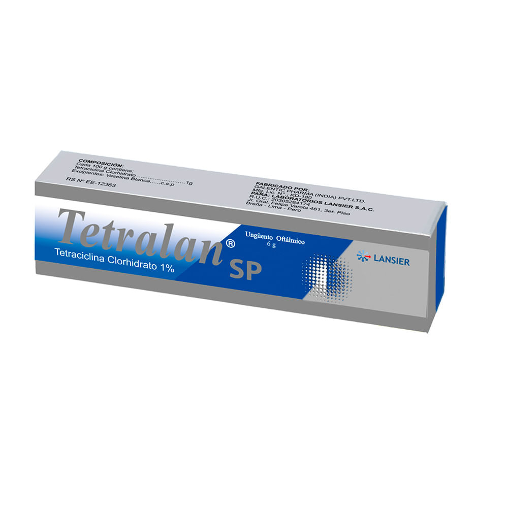Tetralan SP 1% Ungüento Oftálmico - Tubo 6 g