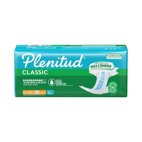 Plenitud Classic Pañales Para Adultos Talla G/XG - Bolsa 20 und