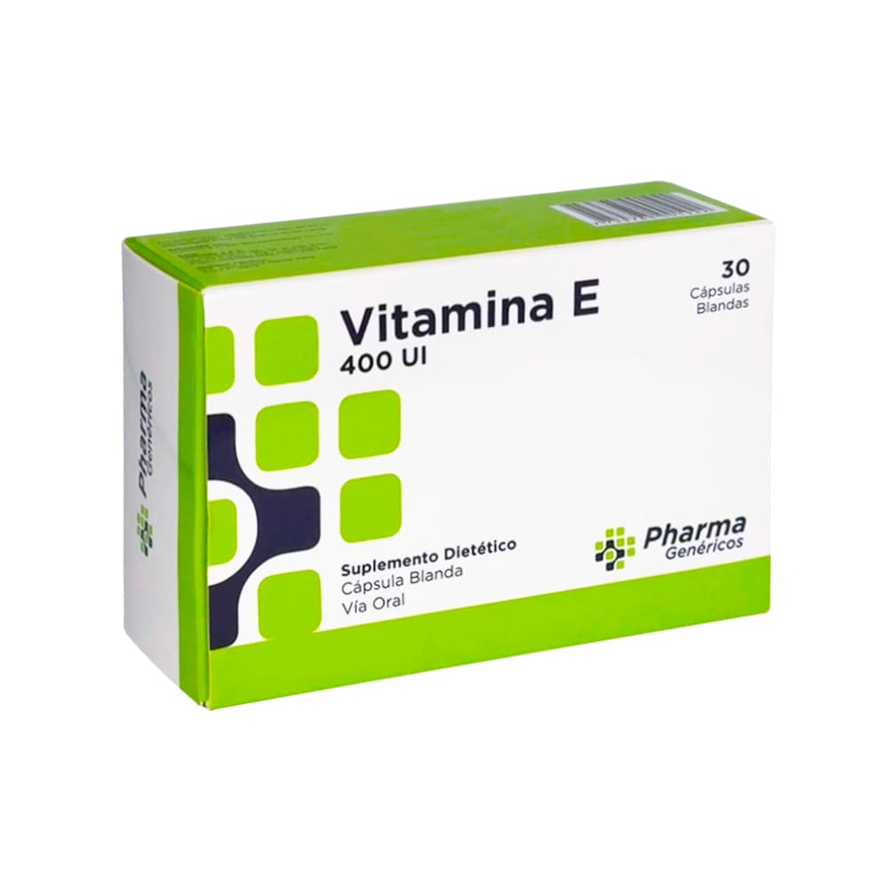 PG Vitamina E 400 UI Cápsulas Blandas - Caja 30 und