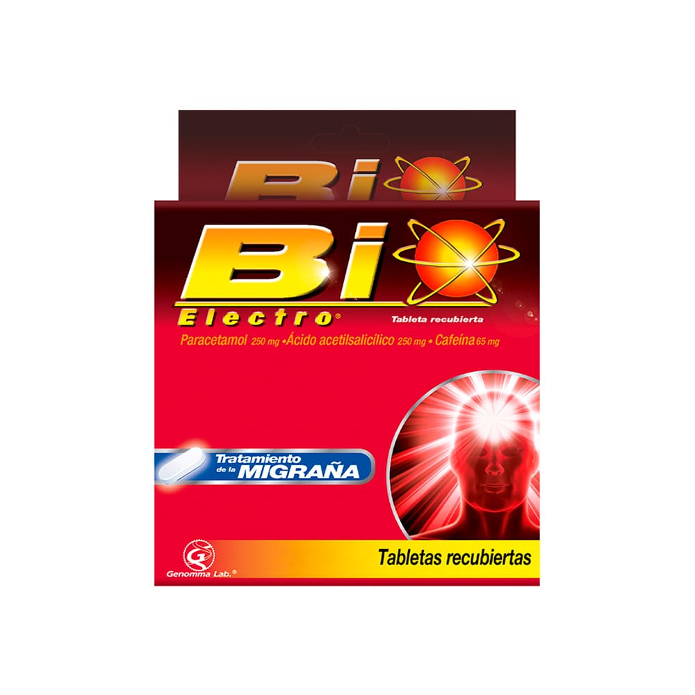 Bio Electro 250 mg + 250 mg + 65 mg Tabletas Recubiertas - Blíster 4 und