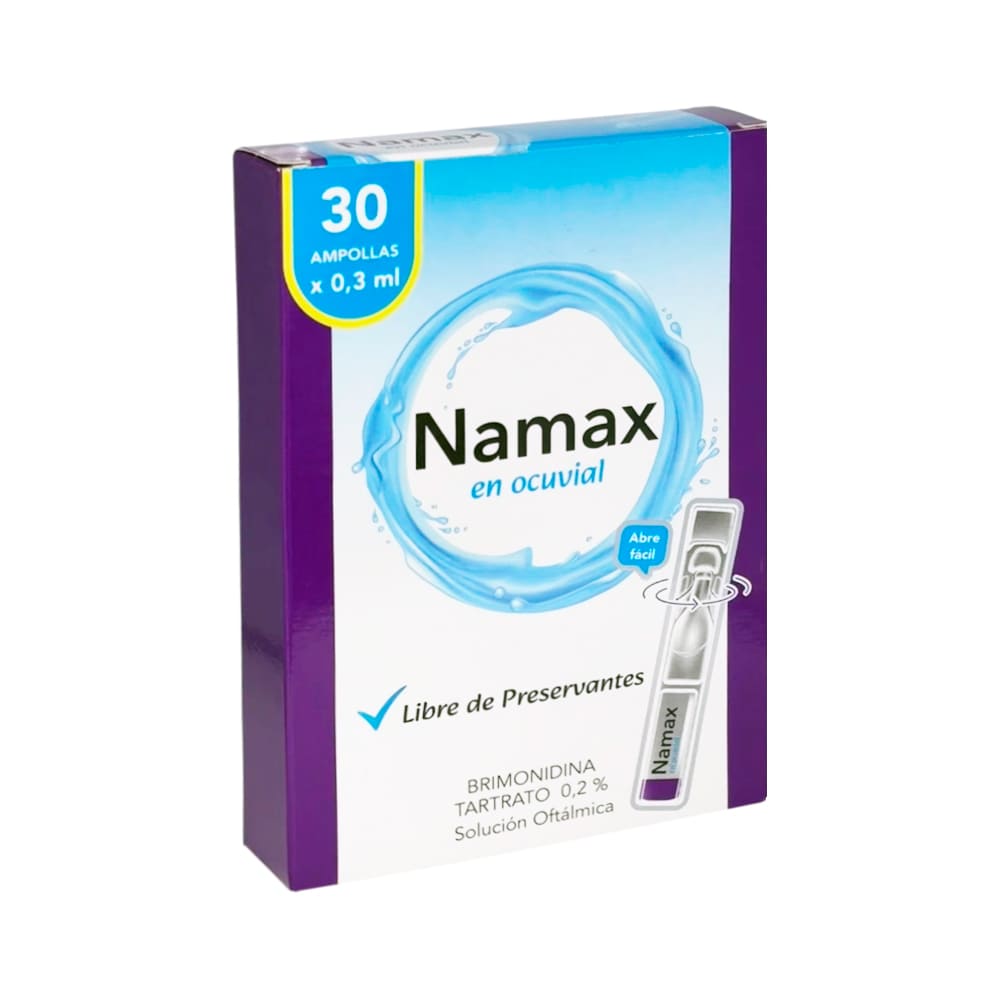 Namax en Ocuvial 0.2% Solución Oftálmica - Caja 30 und