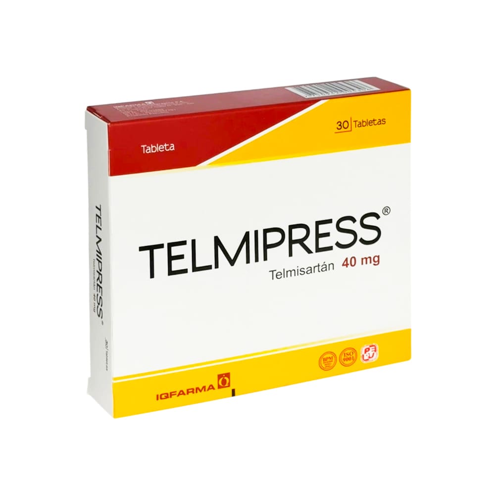Telmipress 40 mg Tabletas - Caja 30 und
