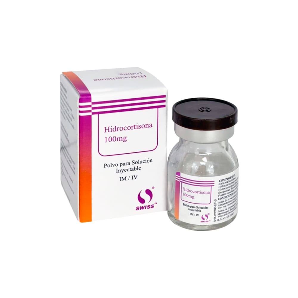 Hidrocortisona 100 mg SW Polvo para Solución Inyectable - Vial 1 und