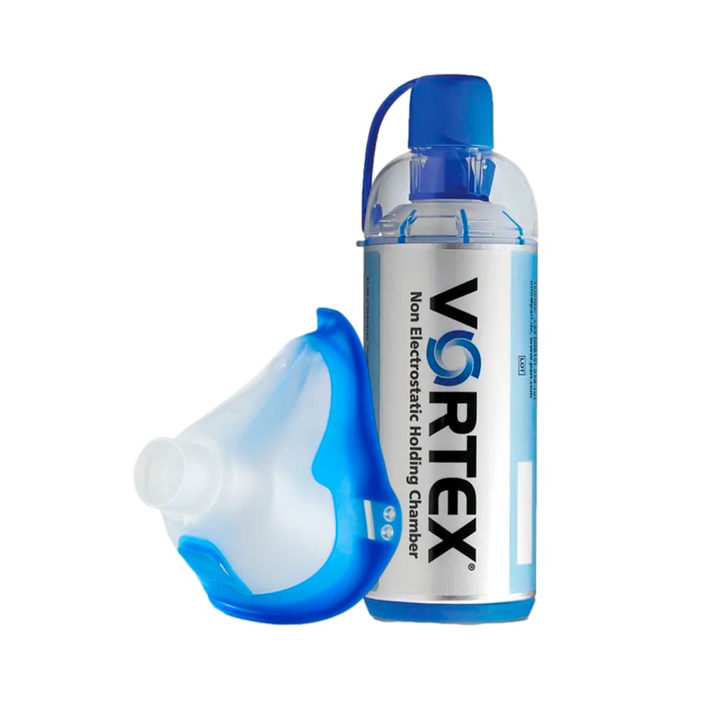 Pack Vortex Aerocámara Espaciadora + Mascarilla - Pack 2 und