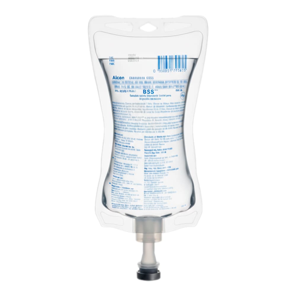 Alcon BSS Solución Salina Balanceada Estéril para Irrigación Ocular - Bolsa 500 ml