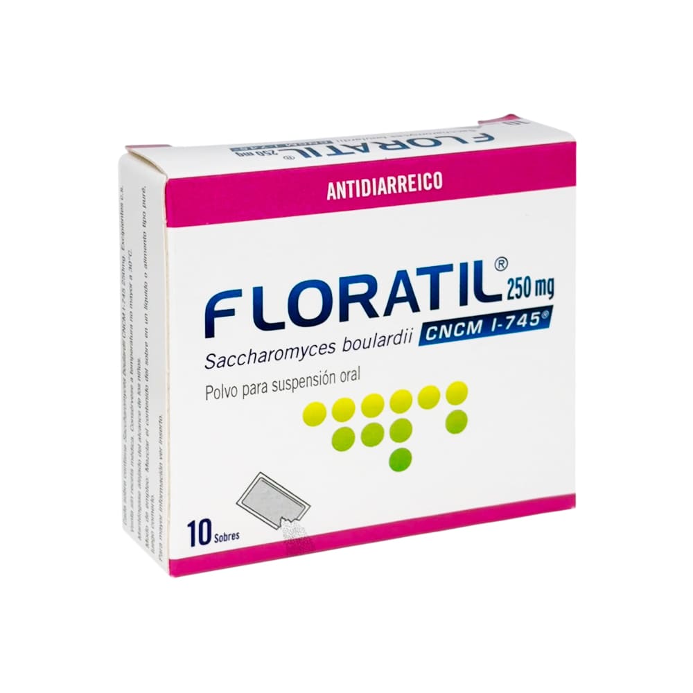 Floratil 250 mg Polvo para Suspensión Oral Sobres - Caja 10 und