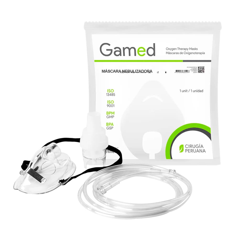 Cirugía Peruana Gamed Máscara Nebulizadora Adulto - Bolsa 1 und