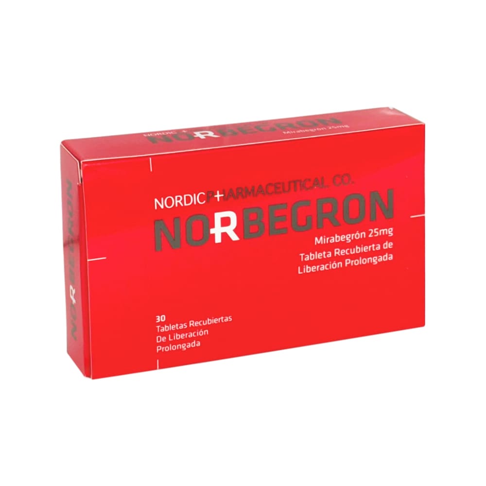 Norbegron 25 mg Tabletas Recubiertas - Caja 30 und