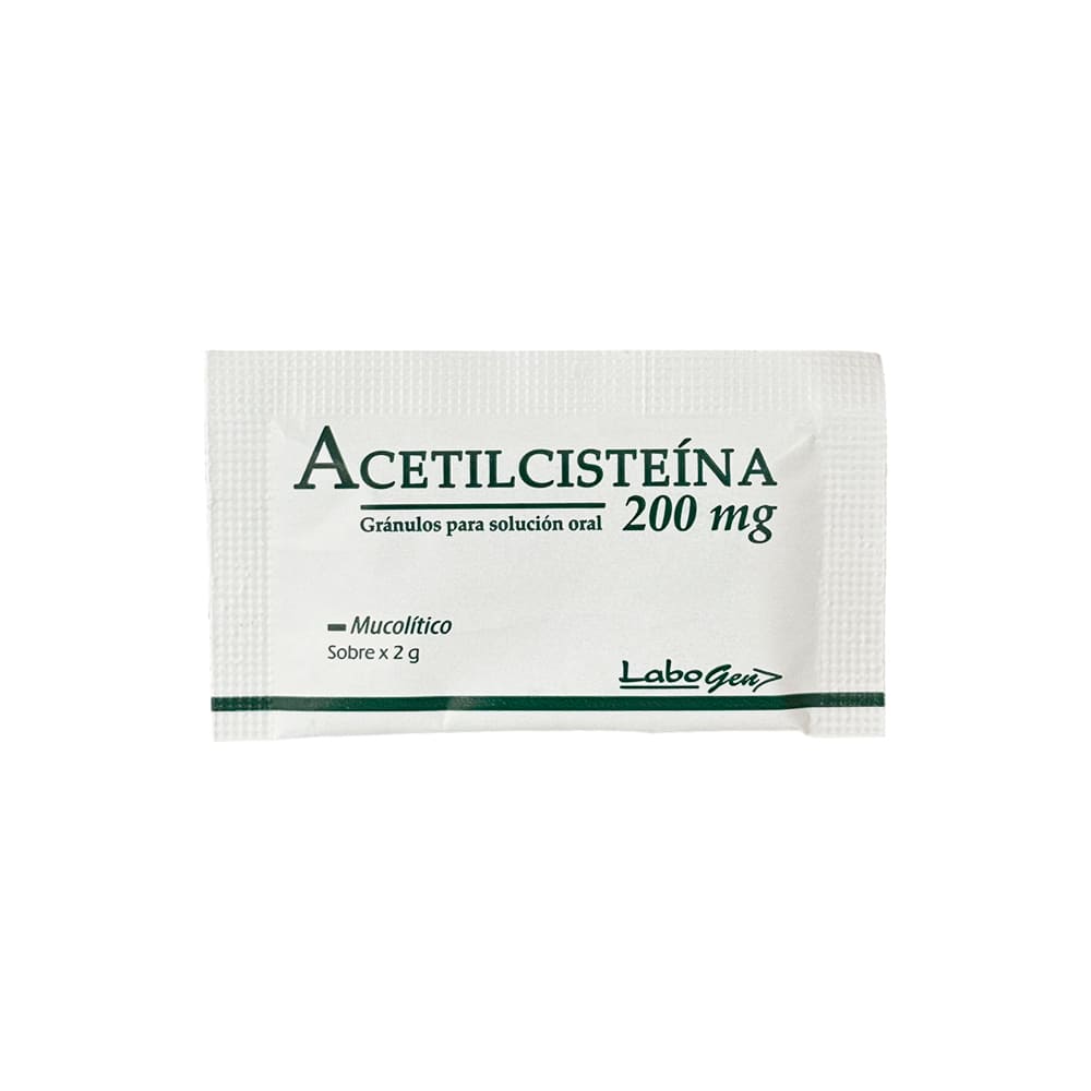 Acetilcisteína 200 mg LG Granulos para Solución Oral - Sobre 2 g