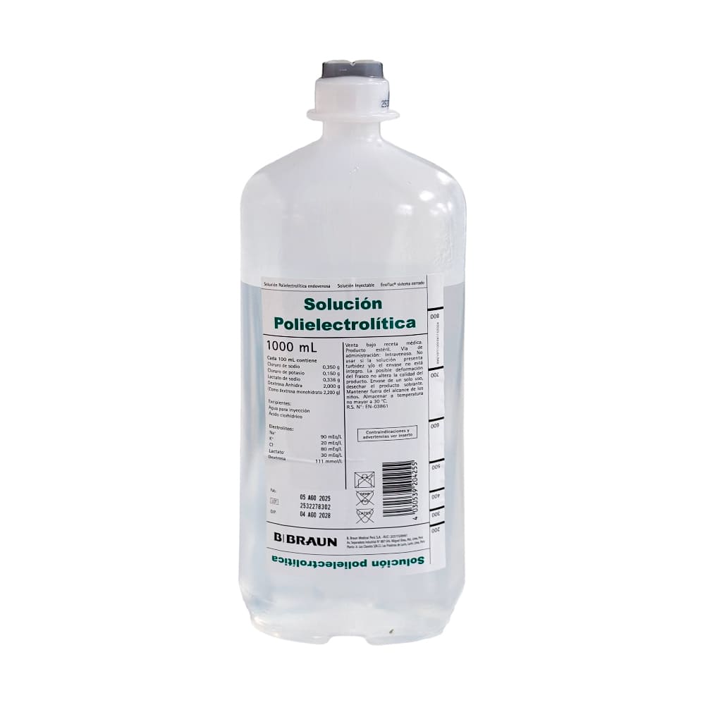 Solución Polielectrolítica para Solución Inyectable - Frasco 1000 ml