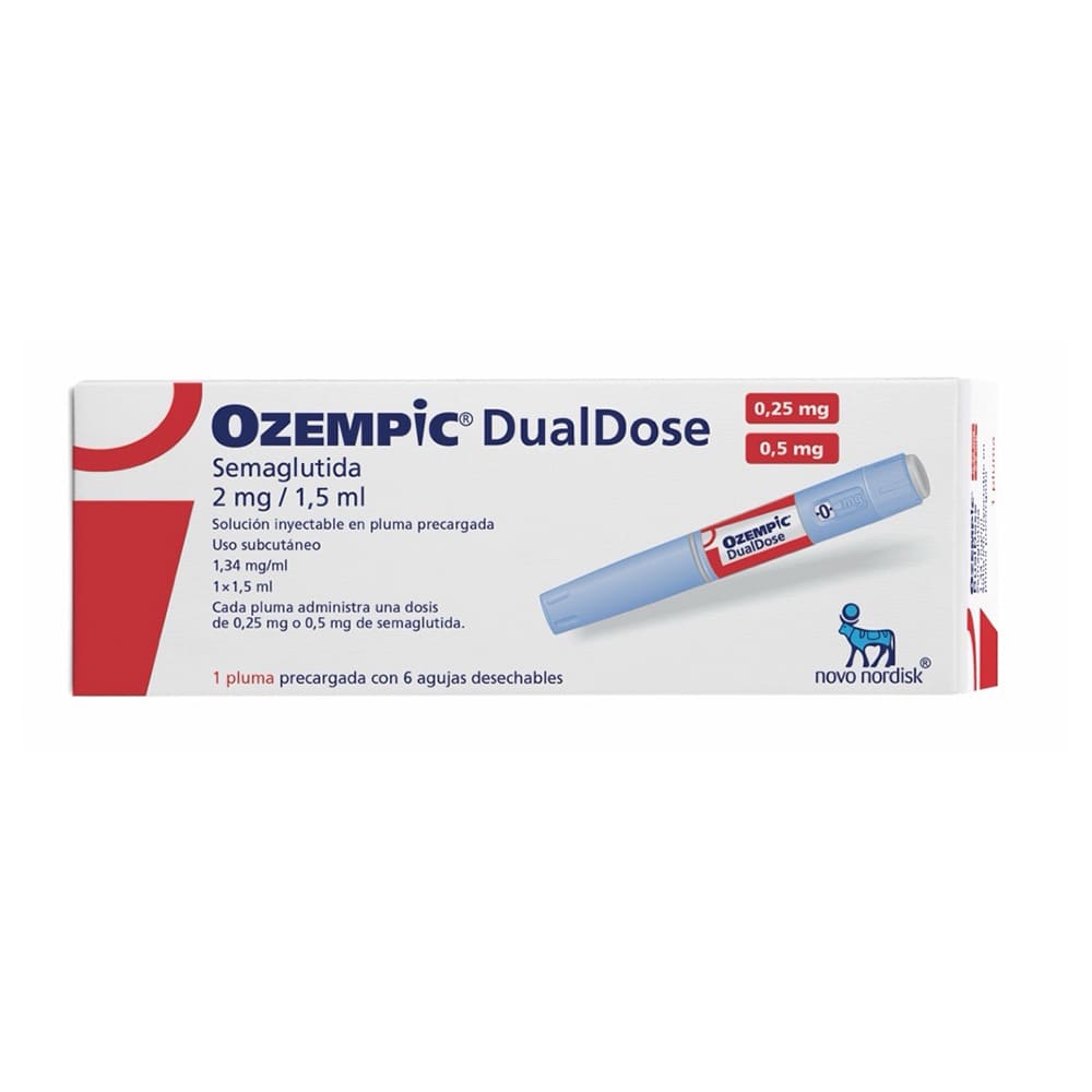 Ozempic Dualdose 2 mg/1.5 ml Solución Inyectable en Pluma - Caja 1 und