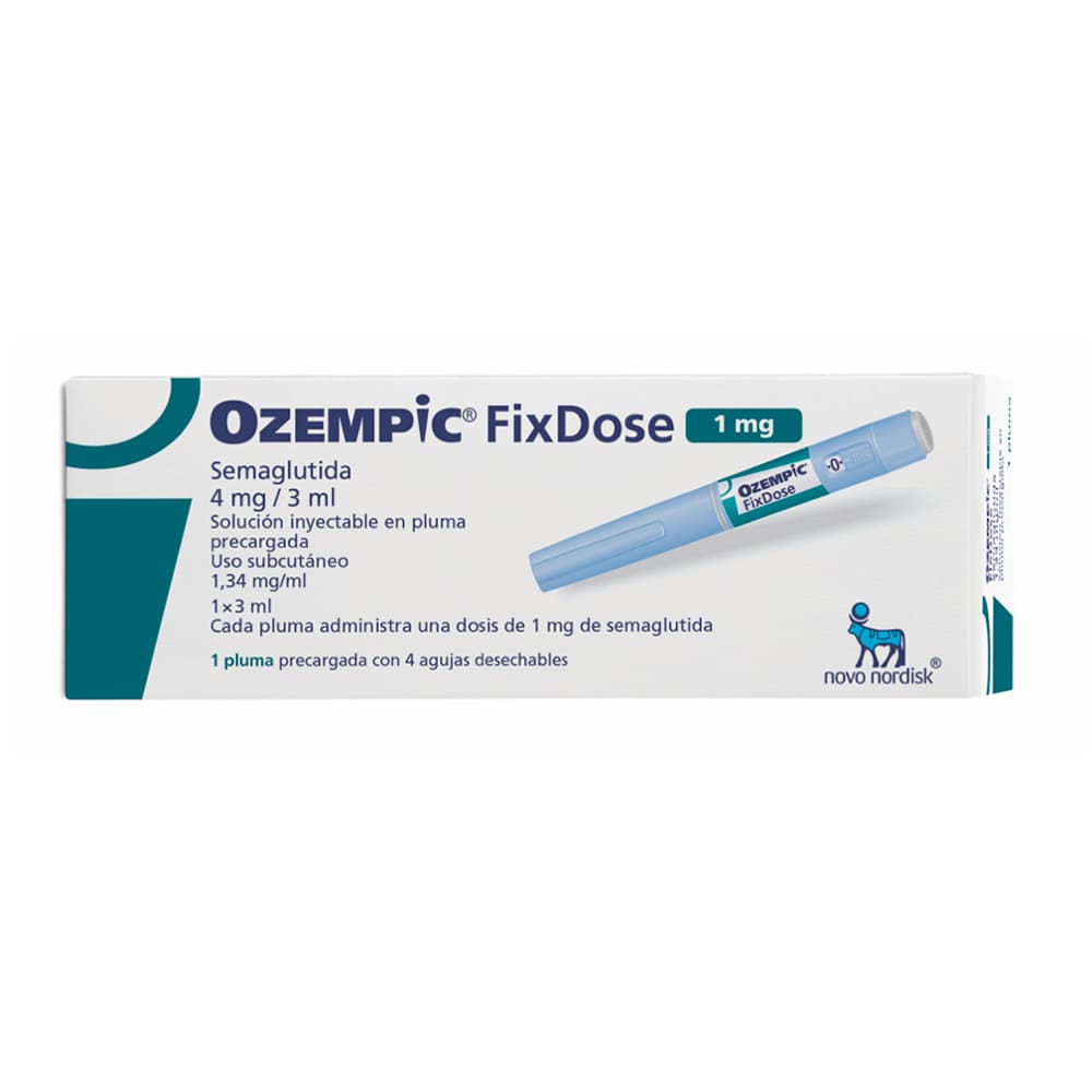 Ozempic Fixdose 4 mg/3 ml Solución Inyectable en Pluma - Caja 1 und