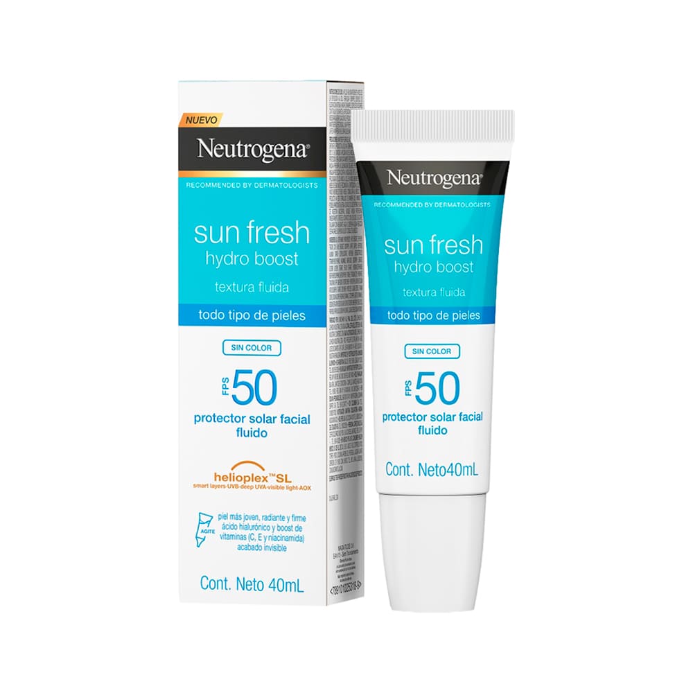 Neutrogena Sun Fresh Hydro Boost Protector Solar Fluido SPF50 - Tubo 40 ml