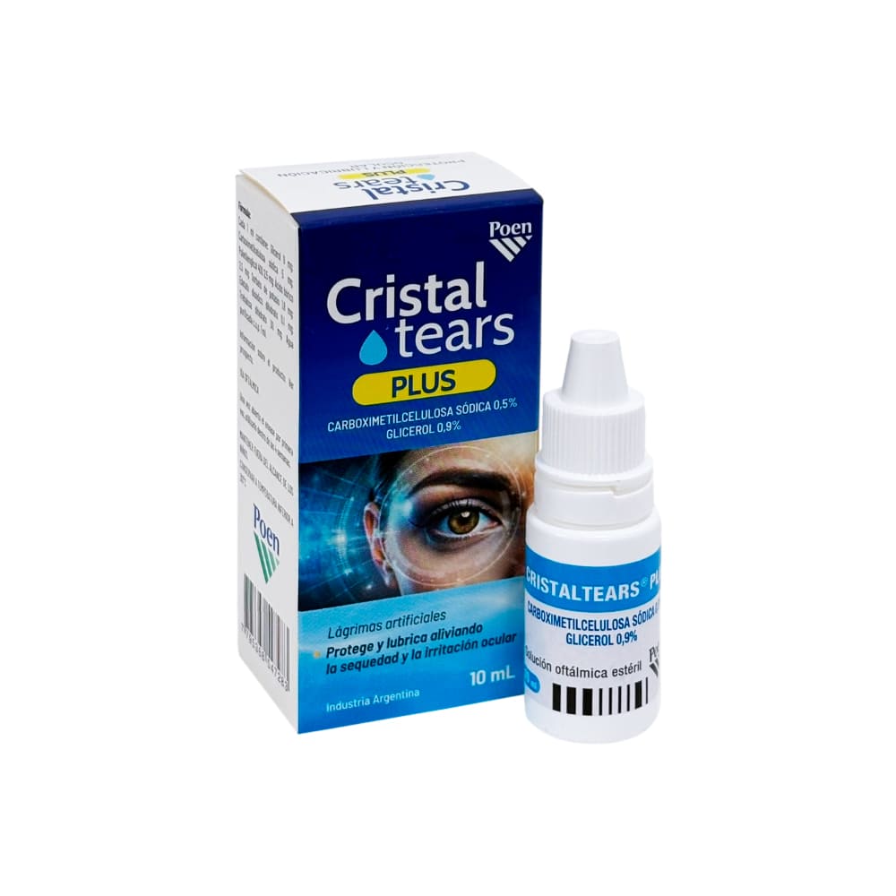 Cristal Tears Plus 0.5% + 0.9% Solución Oftálmica - Frasco 10 ml